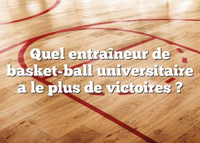 Quel entraîneur de basket-ball universitaire a le plus de victoires ?